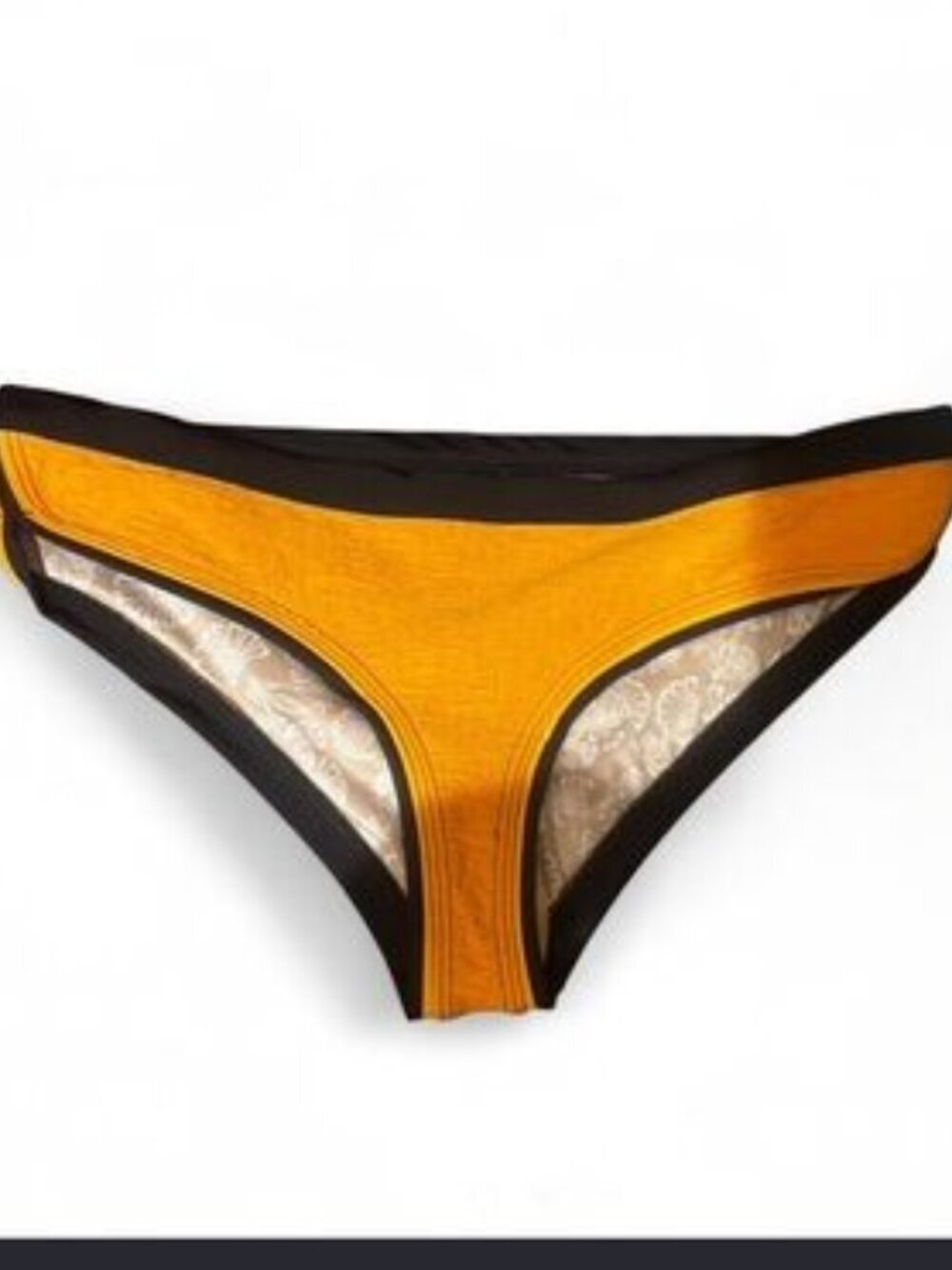 NWOT Free People free-est Stacy Surf Bottoms - orange black - Large L